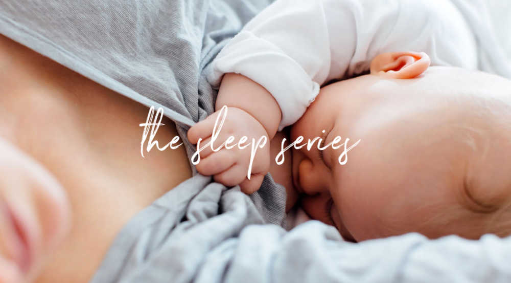 baby sleeping on mother - full sleep series