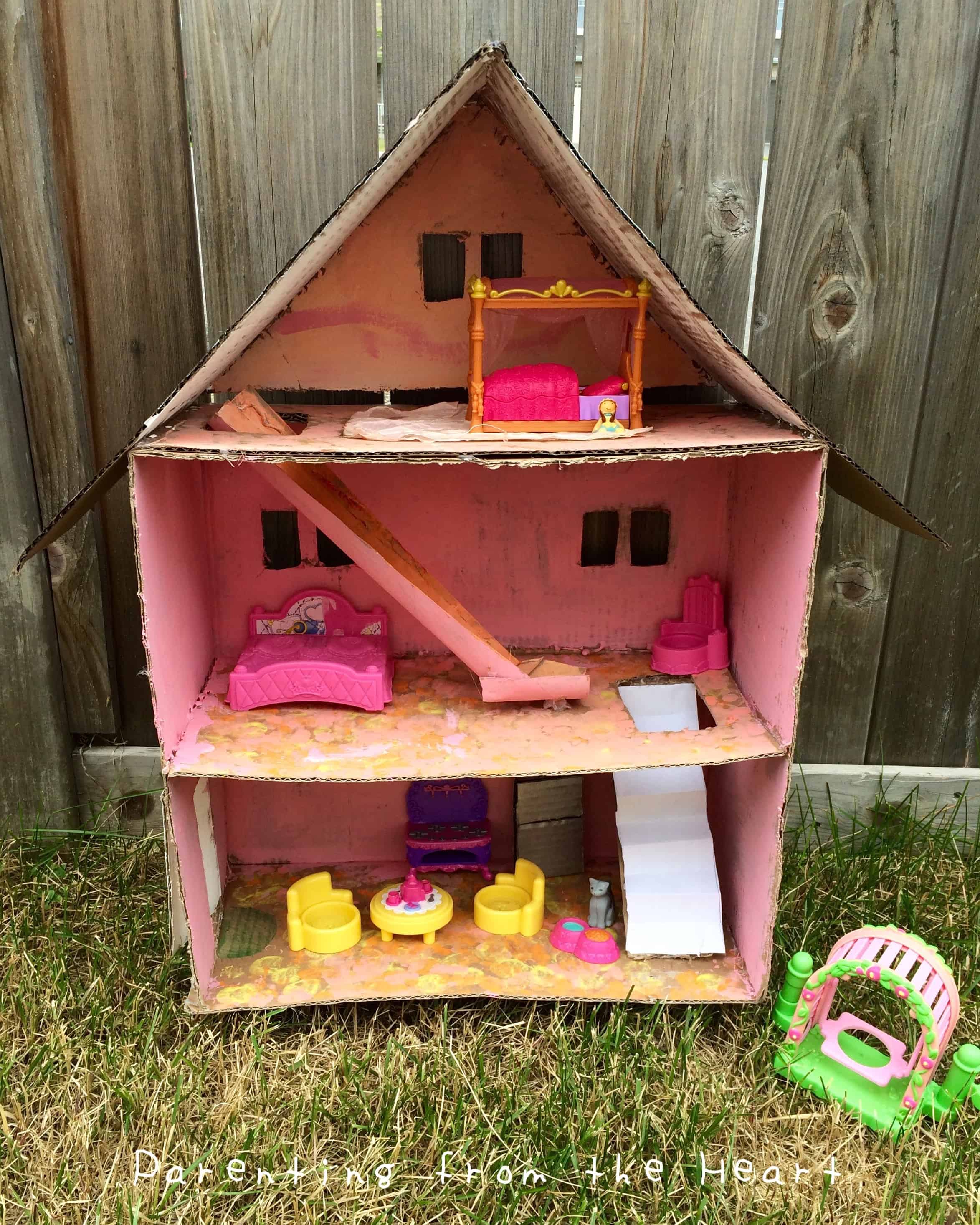 Take Your DIY Cardboard Dollhouse To the Next Level