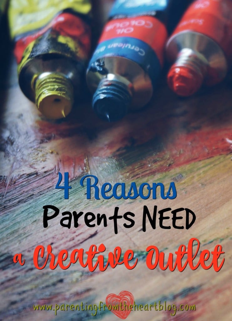 Whether you're creative or not, taking time for self care and finding a creative outlet will do wonders for your patience and peace of mind as a parent. Check out these 4 reasons parents need a creative outlet