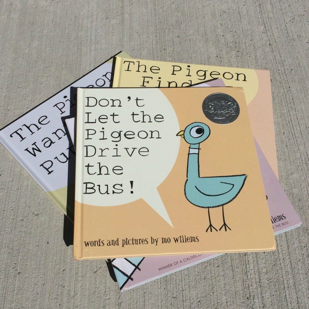 The BEST books for a spirited child include Don't let the pigeon drive the bus