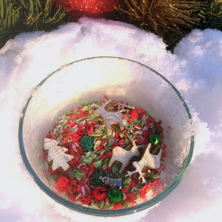 Peppermint Scented Christmas Sensory Bin Parenting From The Heart