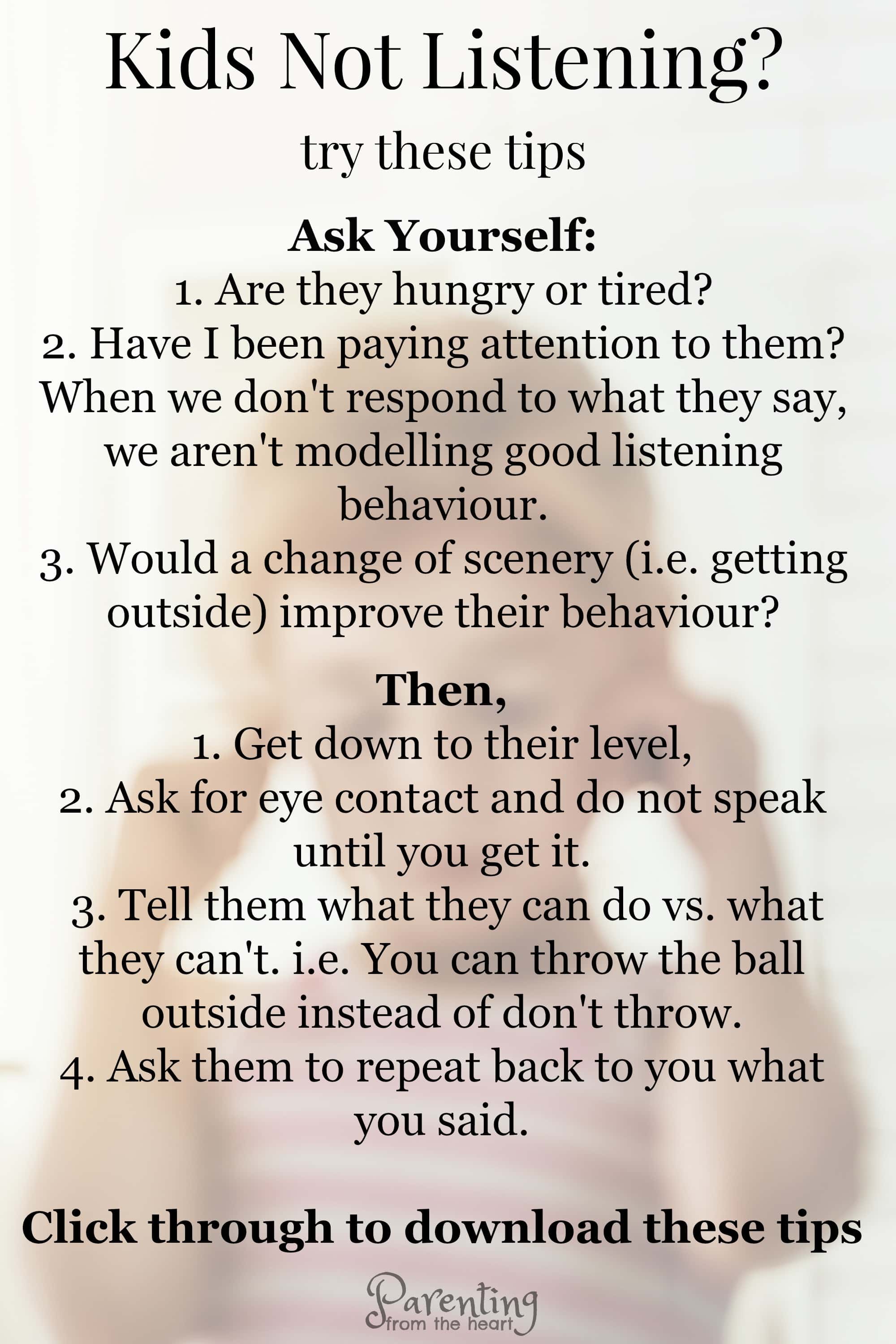 Your Kids Will Listen When you use These Effective Strategies
