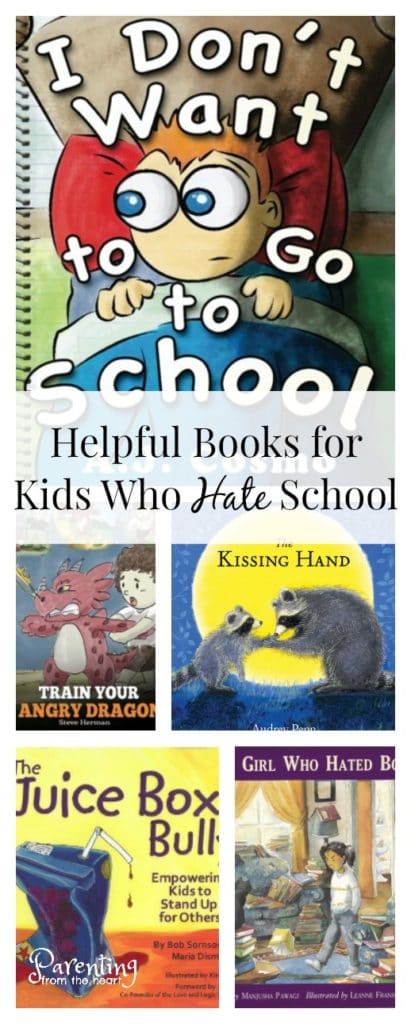 What to do when your child starts to hate school. Here are positive parenting strategies including insights from a former school principal and university instructor. #positiveparenting #education #school #backtoschool #hateschool #positivediscipline #kidsbooks